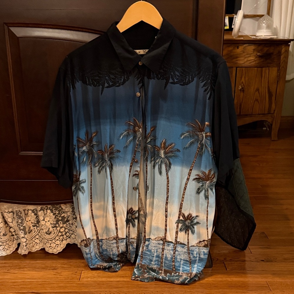 Tropical Palm Tree Casual Button Down Shirt